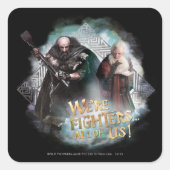 Dwalin en Balin Vierkante Sticker (Voorkant)
