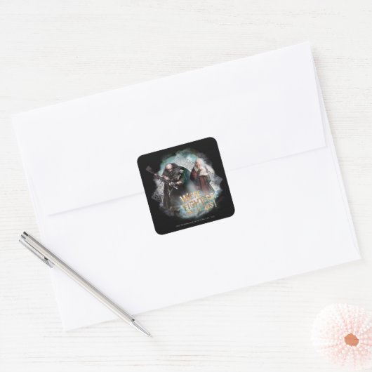 Dwalin en Balin Vierkante Sticker (Envelop)