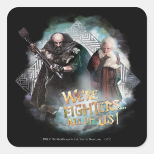 Dwalin en Balin Vierkante Sticker