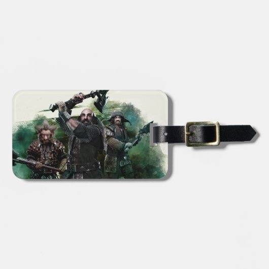 Dwalin, Nori en Bofur Graphic Bagagelabel (Voorkant horizontaal)