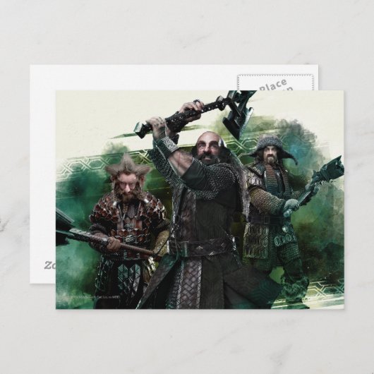 Dwalin, Nori en Bofur Graphic Briefkaart (Voorkant / Achterkant)
