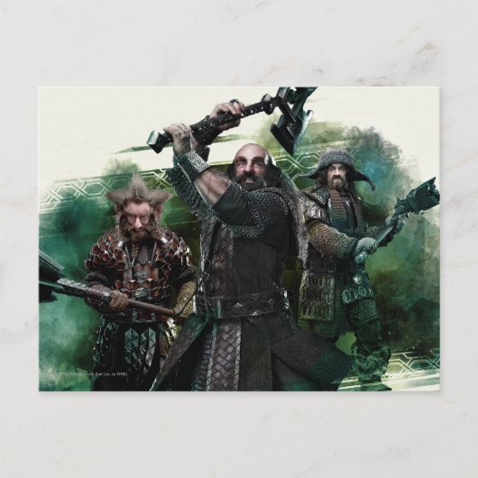 Dwalin, Nori en Bofur Graphic Briefkaart (Voorkant)