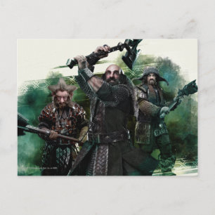 Dwalin, Nori en Bofur Graphic Briefkaart