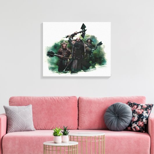 Dwalin, Nori en Bofur Graphic Canvas Afdruk (Insitu (Woonkamer))