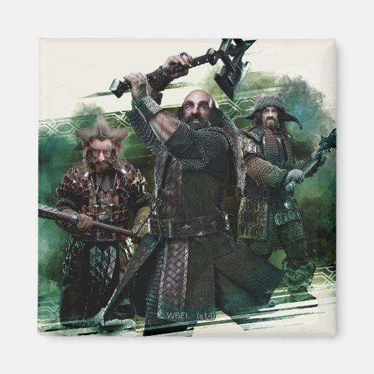 Dwalin, Nori en Bofur Graphic Magneet (Voorkant)