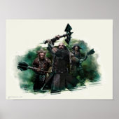 Dwalin, Nori en Bofur Graphic Poster (Voorkant)