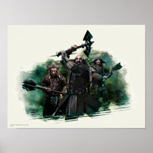 Dwalin, Nori en Bofur Graphic Poster
