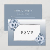 Dwangblauwe bloemkolen, kic Silver RSVP (Voorkant / Achterkant)