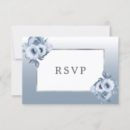 Dwangblauwe bloemkolen, kic Silver RSVP Kaartje