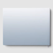 Dwangblauwe zilverkleurige flora gastenboek (Achterkant)