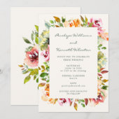 Dwangbloem in het land Rustic Bourgogne Kaart (Voorkant / Achterkant)