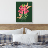 Dwangbloemen en vlinderbloemigen canvas afdruk (Insitu (Slaapkamer))