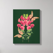 Dwangbloemen en vlinderbloemigen canvas afdruk (Voorkant)