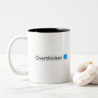 dwanger tweekleurige koffiemok