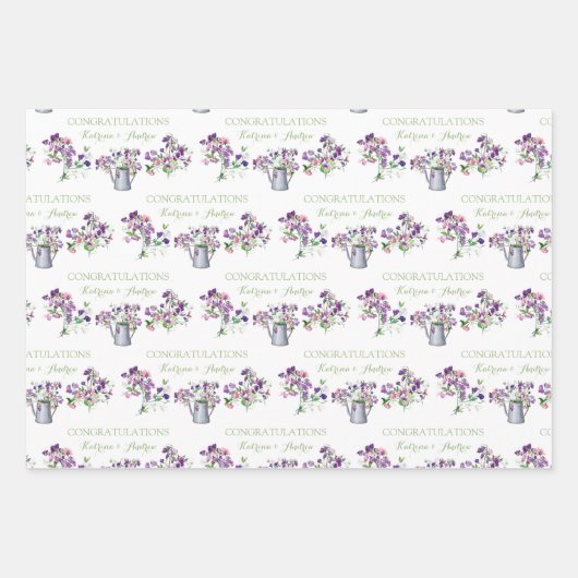 Dwangerwt gefeliciteerd met het verpakken van papi inpakpapier vel (Voorkant 2)