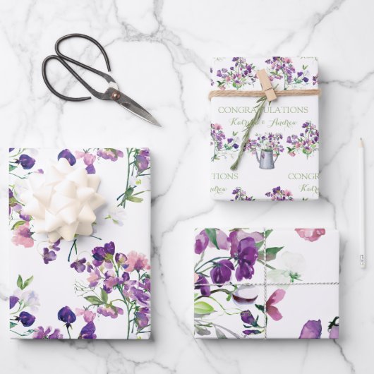 Dwangerwt gefeliciteerd met het verpakken van papi inpakpapier vel (Voorkant)