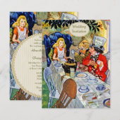 Dwangfeest van Mad Hatter Kaart (Voorkant / Achterkant)