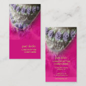 Dwangkoek, warm roze visitekaartje (Voorkant / Achterkant)