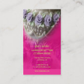 Dwangkoek, warm roze visitekaartje (Achterkant)