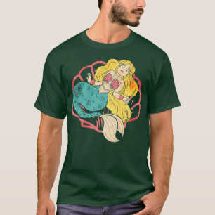 Dwangzeemeermin met zeeschildpad t-shirt