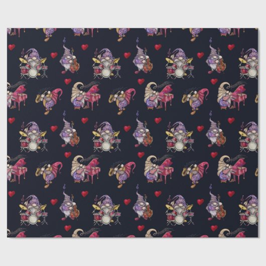 Dwarf Band in Concert Love is in de lucht Cadeaupapier (Vlak)