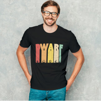 Dwarf Dungeon Fantasy Rollenspel Grunge T-Shirt