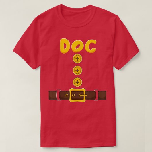 Dwarf Easy Halloween Costume Matching Group Couple T-shirt (Design voorkant)