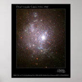 Dwarf Galaxy NGC 1705 Hubble Telescope Poster (Voorkant)