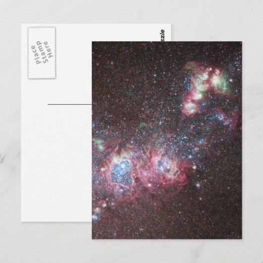 Dwarf Galaxy NGC 4214 Briefkaart (Voorkant / Achterkant)