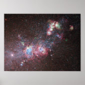 Dwarf Galaxy NGC 4214 Poster (Voorkant)