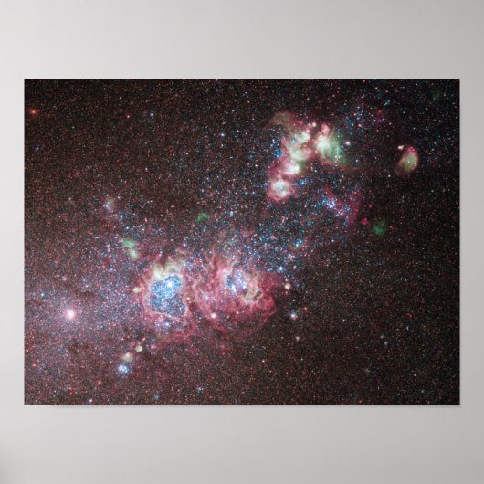 Dwarf Galaxy NGC 4214 Poster (Voorkant)