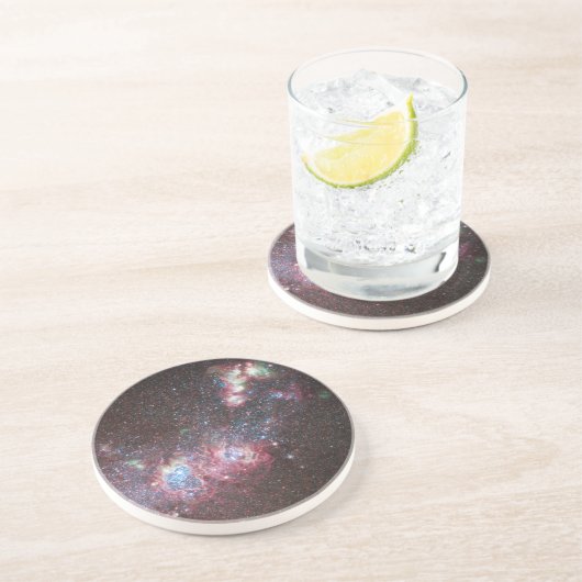 Dwarf Galaxy NGC 4214 Zandsteen Onderzetter (Zijkant)