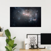 Dwarf Galaxy NGC 449 Poster (Thuiskantoor)