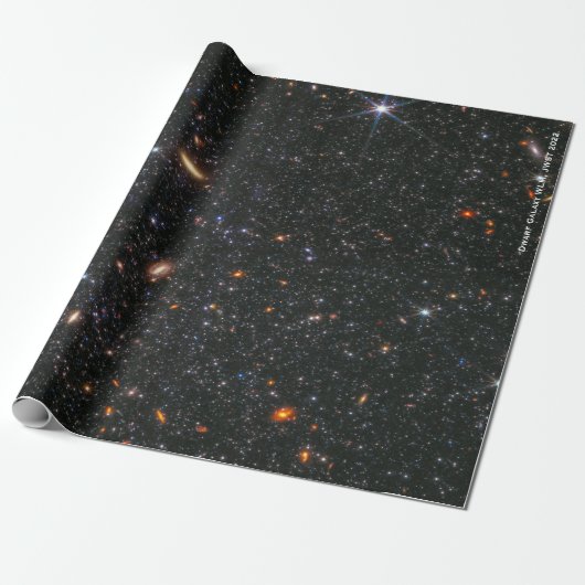 Dwarf Galaxy WLM James Webb Space Telescope Hi-Res Cadeaupapier (Uitgerold)