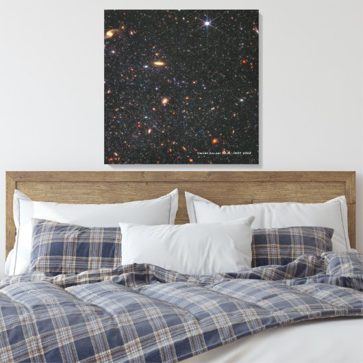 Dwarf Galaxy WLM James Webb Space Telescope Hi-Res Canvas Afdruk (Insitu (Slaapkamer))