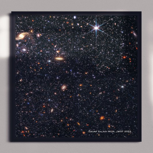 Dwarf Galaxy WLM James Webb Space Telescope Hi-Res Poster