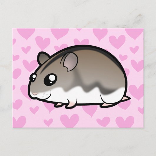 Dwarf Hamster Love Briefkaart (Voorkant)