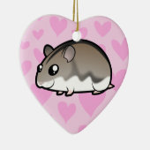 Dwarf Hamster Love Keramisch Ornament (Rechts)