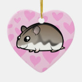 Dwarf Hamster Love Keramisch Ornament (Voorkant)