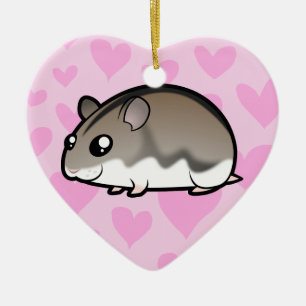 Dwarf Hamster Love Keramisch Ornament