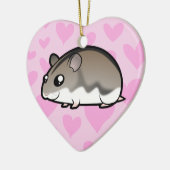 Dwarf Hamster Love Keramisch Ornament (Links)