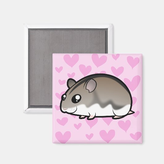 Dwarf Hamster Love Magneet (Voorkant / Achterkant)