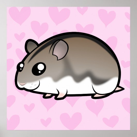 Dwarf Hamster Love Poster (Voorkant)