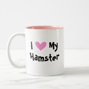 Dwarf Hamster Love Tweekleurige Koffiemok