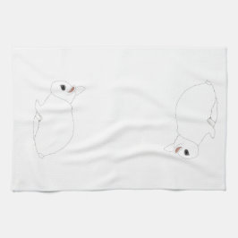 Dwarf Hotot Rabbit Dish Towel Theedoek