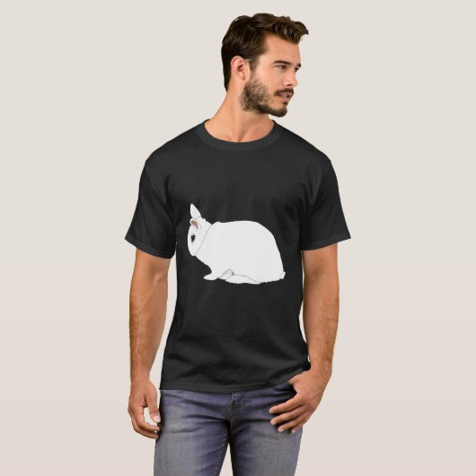 Dwarf Hotot Rabbit T-shirt (Voorkant volledig)
