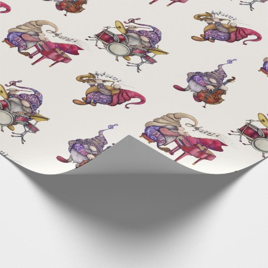 Dwarf Jazz Band geeft een gala concert Cadeaupapier (Hoek)