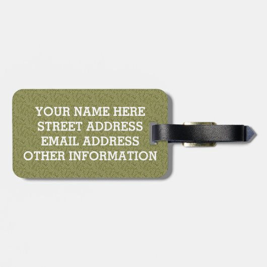 Dwarf-Kingfisher met zwarte rugdekking Bagagelabel (Achterkant horizontaal)