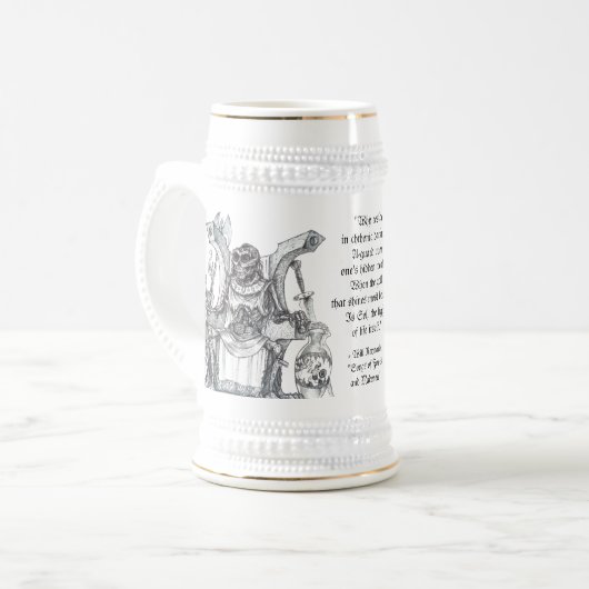 Dwarf Liche King - Mead Cup & Beer Stein Bierpul (Voorkant links)