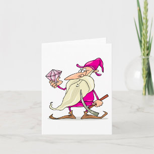 Dwarf met diamant kaart